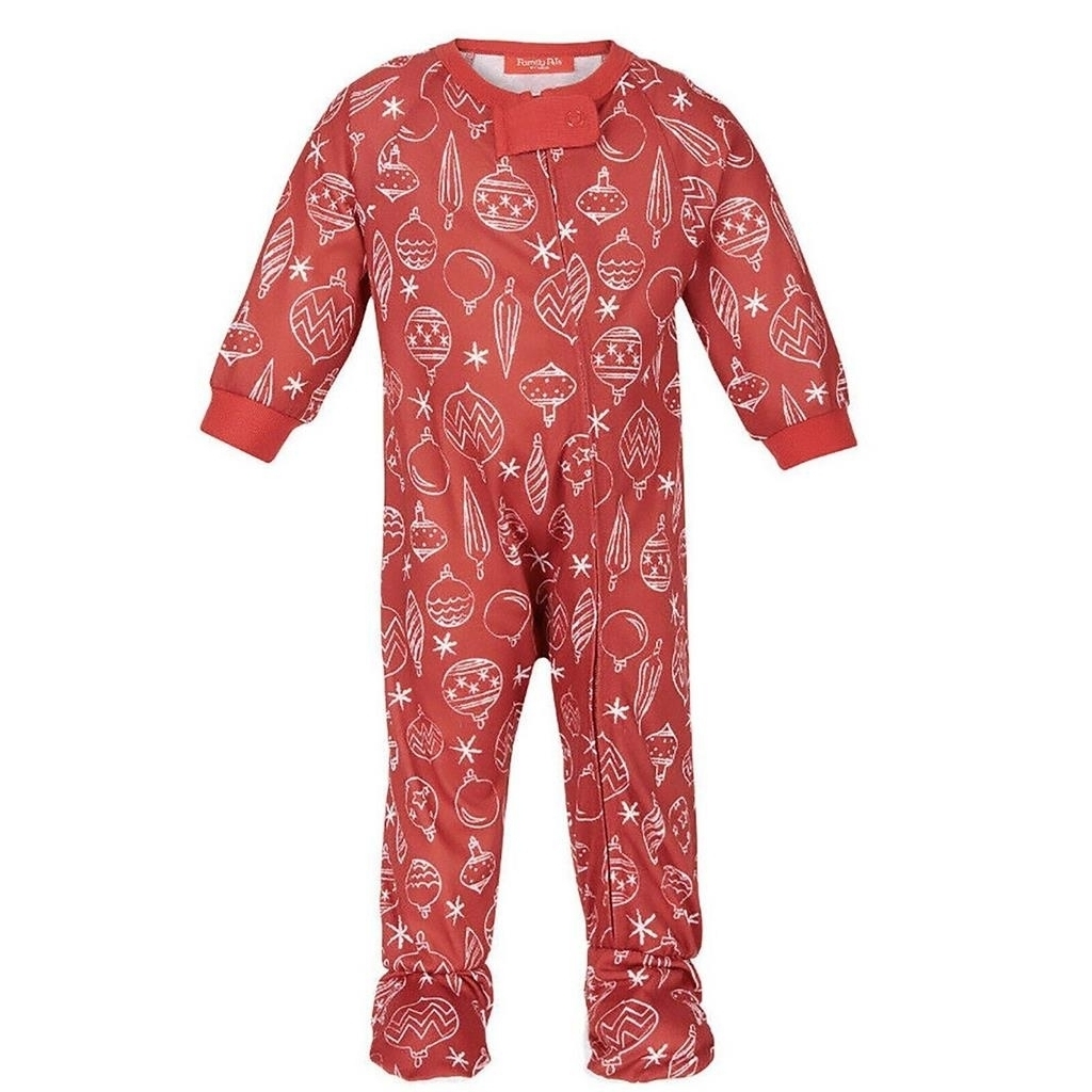 Family Pajamas One Piece Pajama, ORNAMENTS, 24MO New with box/tags